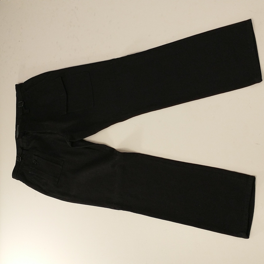 John Varvatos Wool Linen Blend Men's Pants Button Fly Black Mark sz 50 waist 34